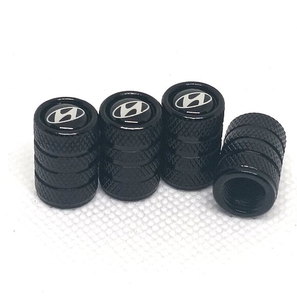 HYUNDAI TIRE CAPS UNIVERSAL AIR VALVE STEM CAPS 4 INCLUDED PER PACK - Picture 3 of 4